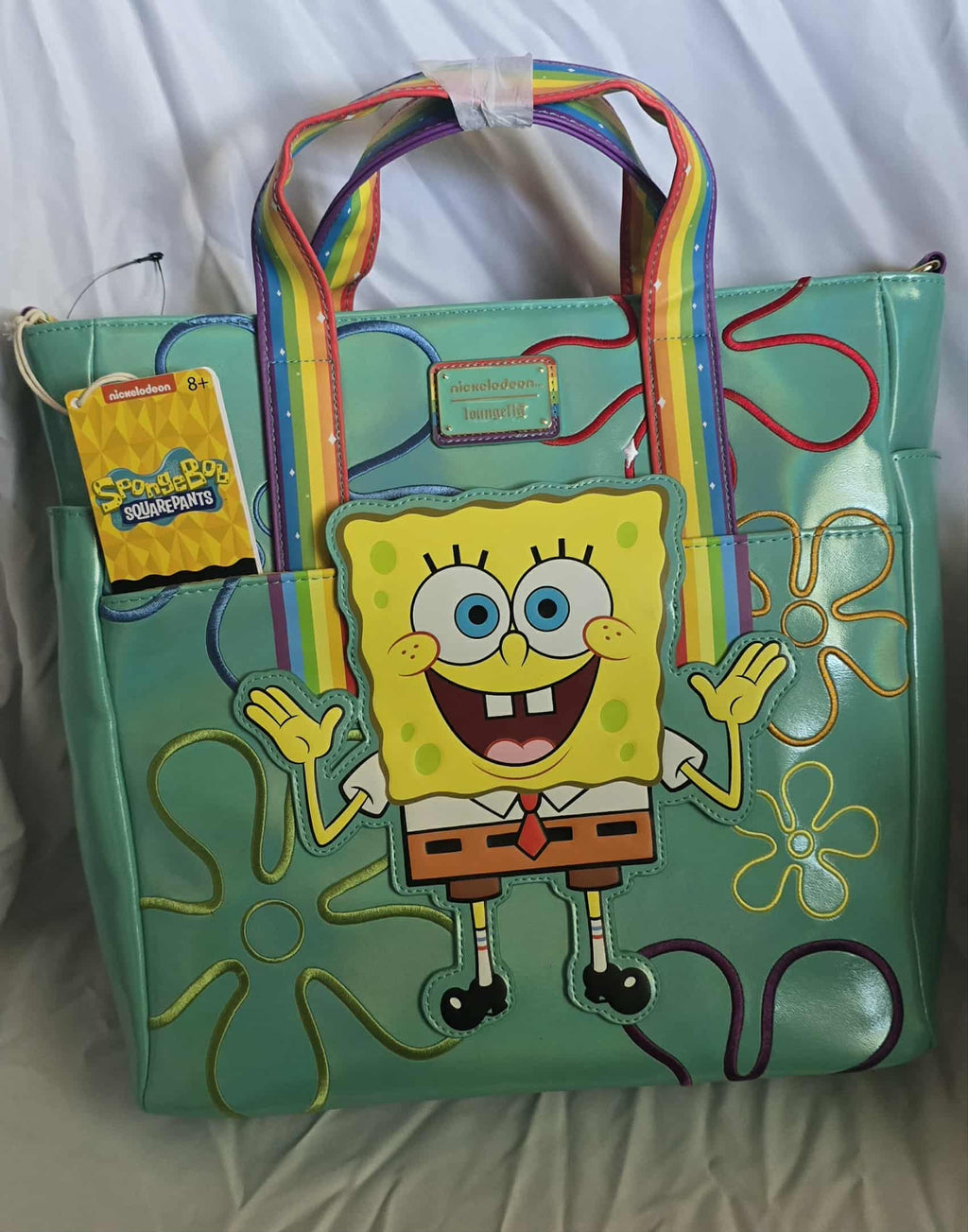 Loungefly SpongeBob SquarePants 25th Anniversary Imagination Convertible Tote Bag SOLD BAG NWT