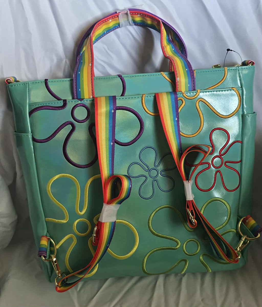 Loungefly SpongeBob SquarePants 25th Anniversary Imagination Convertible Tote Bag SOLD BAG NWT